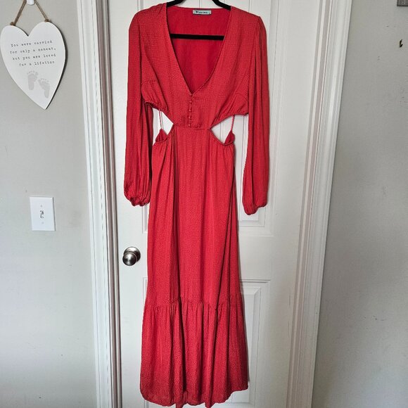 Forever  Lovely Dresses & Skirts - *SOLD* Maxi Dress - Cutout Long Sleeve Boutique Size L